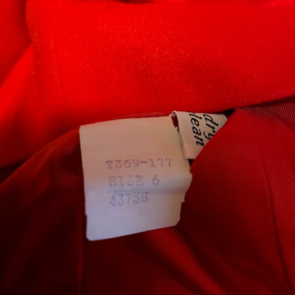 Pendleton Red Virgin Wool Cropped Jacket Blazer U… - image 7